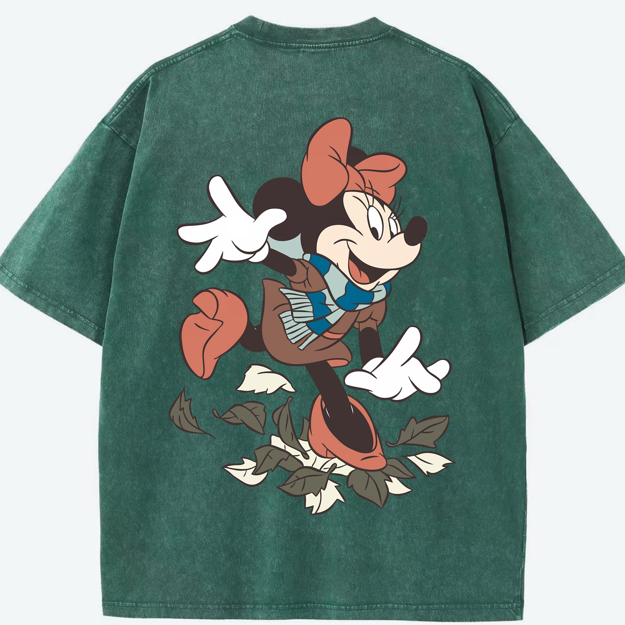 （画像用） ミッキーマウス Mickey Mouse 綿100% ヴィンテージ風 半袖Tシャツ（背面プリント）